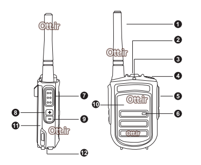 بیسیم واکی تاکی مجاز طنین Tanin GP-23 www.ott - بیسیم واکی تاکی مجاز طنین Tanin GP-23